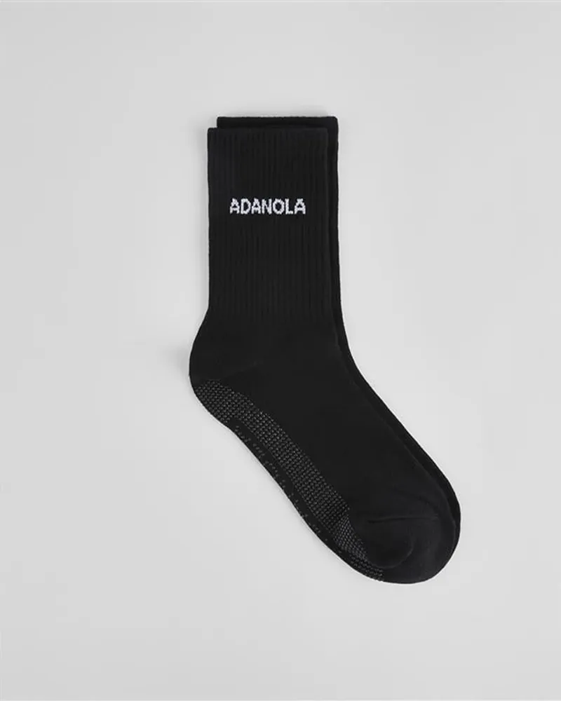 Adanola Pilates Grip Socks - Black