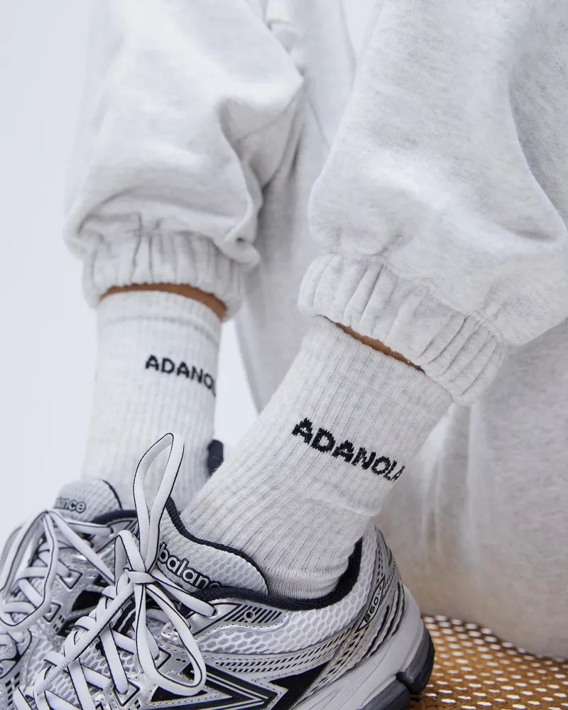 Adanola Socks - Light Grey Melange