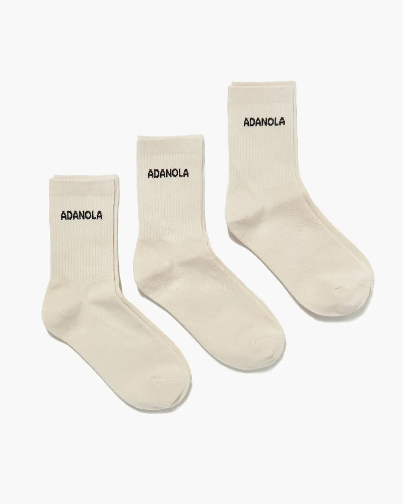 Adanola 3 Pack Socks - Cream
