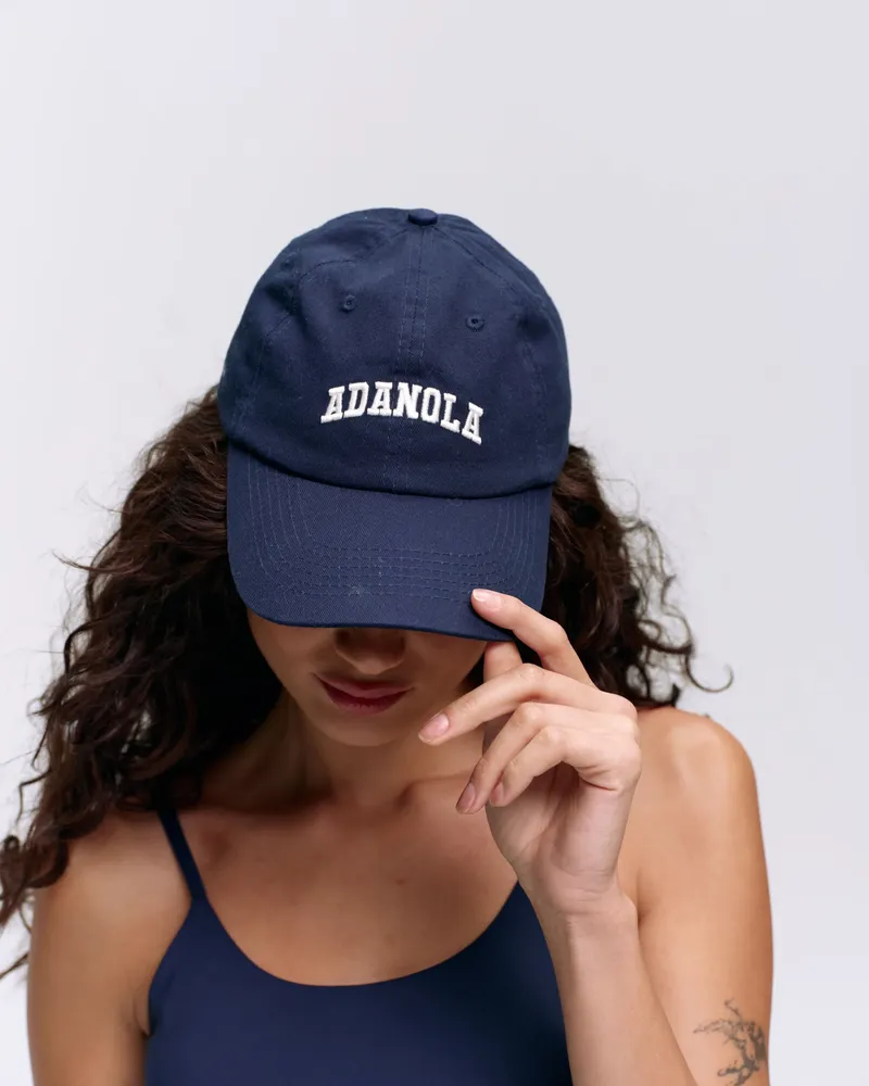 Adanola Varsity Cap - Navy Blue/Cream