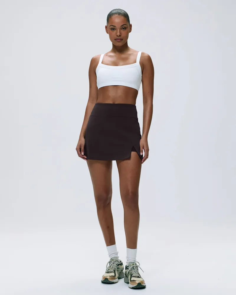 Adanola Ultimate A-line Mini Skirt - Coffee Bean