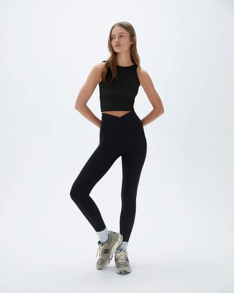 Adanola Ultimate Wrap Over Leggings - Black