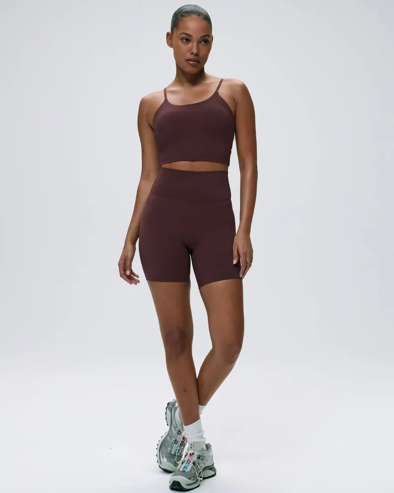 Adanola Ultimate Crop Shorts - Burgundy