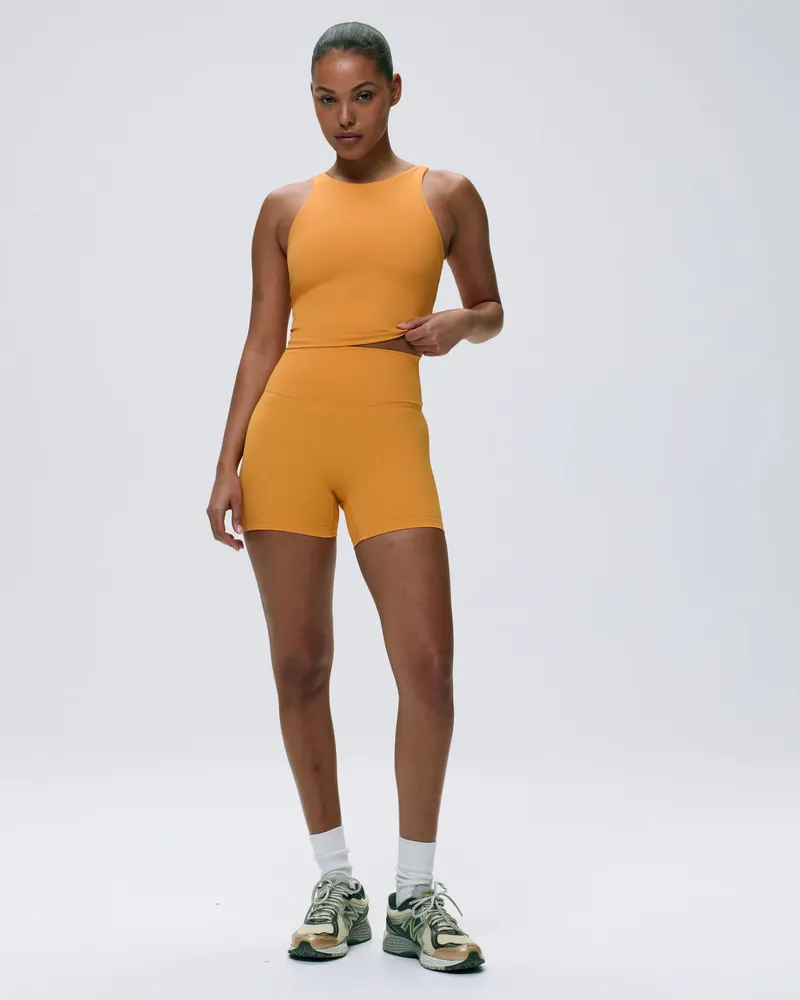 Adanola Ultimate Ultra Crop Shorts - Mango Orange