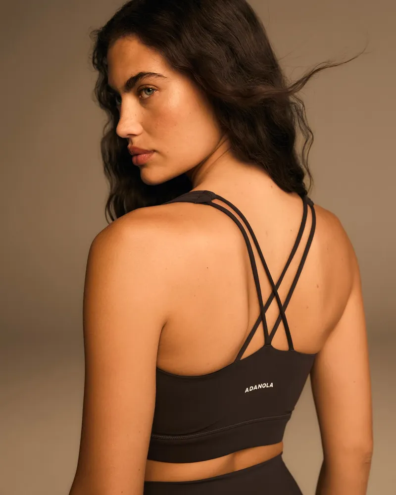 Adanola Ultimate Cross Back Bra - Coffee Bean