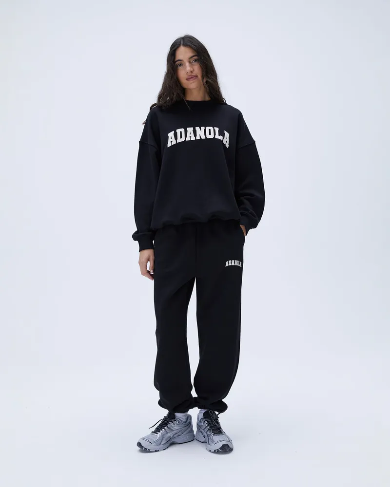 Adanola Varsity Sweatpants - Black