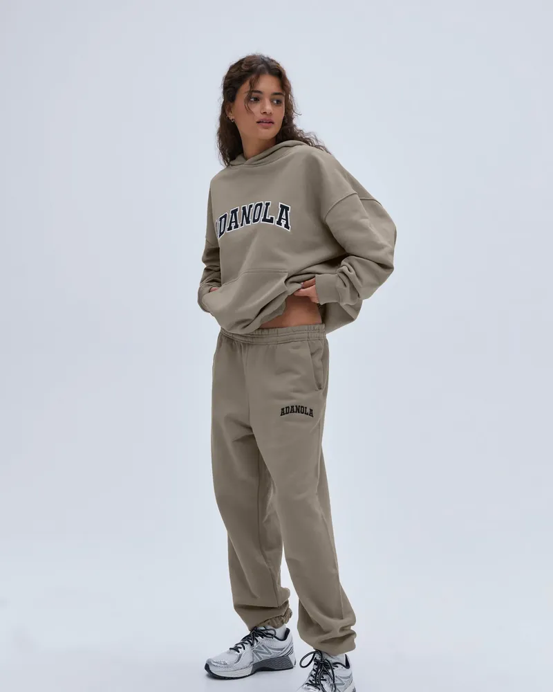 Adanola Varsity Sweatpants - Clay Beige