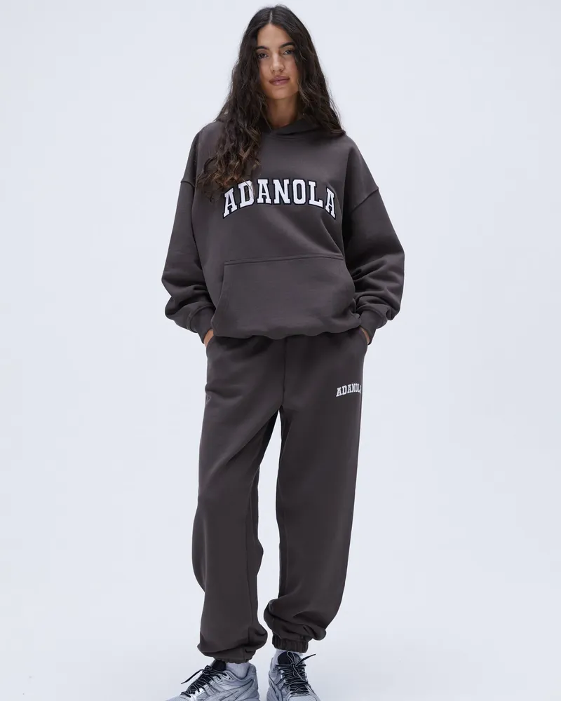 Adanola Varsity Sweatpants - Coffee Bean