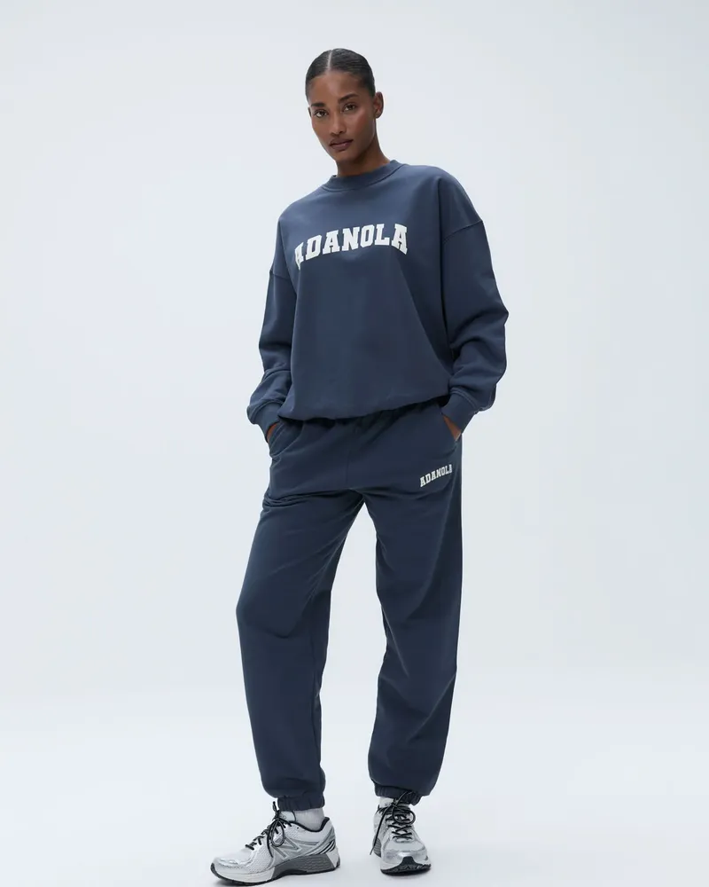 Adanola Varsity Sweatpants - Washed Midnight Blue
