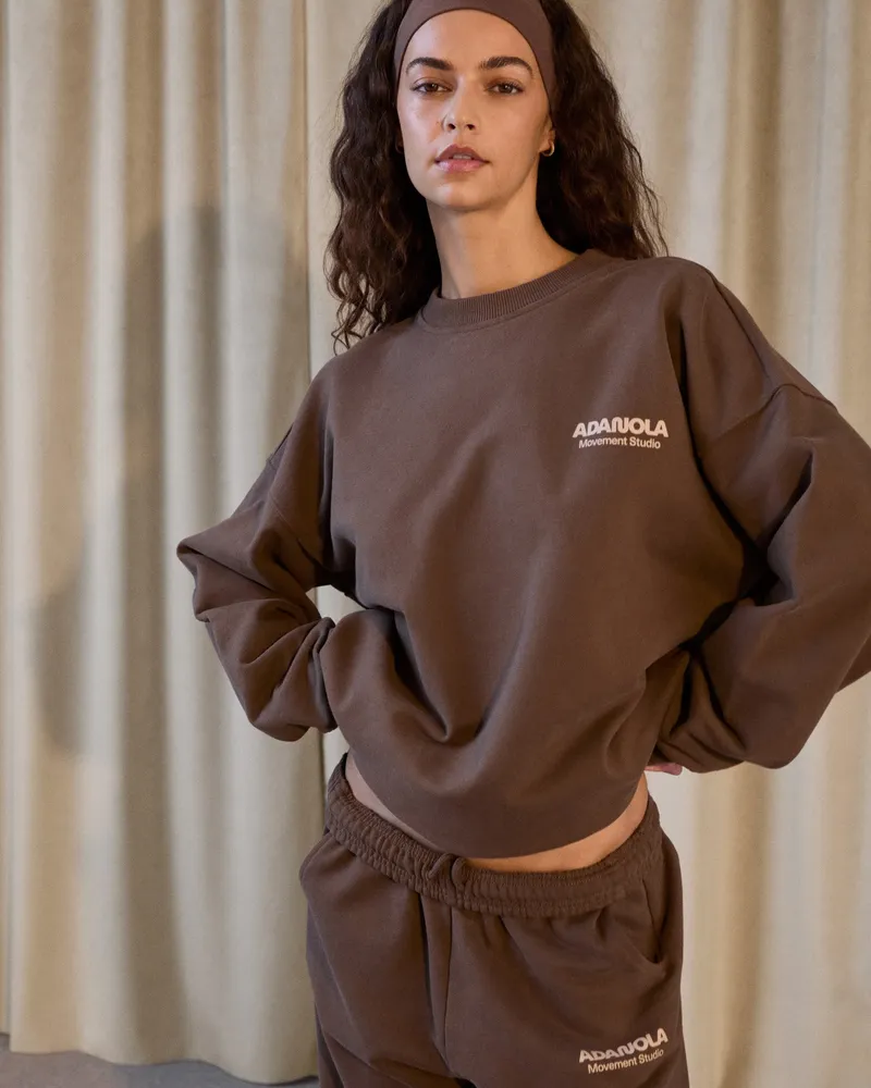 Adanola Studio Oversized Sweatshirt - Mocha Brown