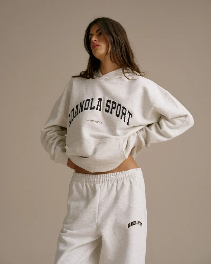 Adanola AS Oversized Hoodie - Light Grey Melange