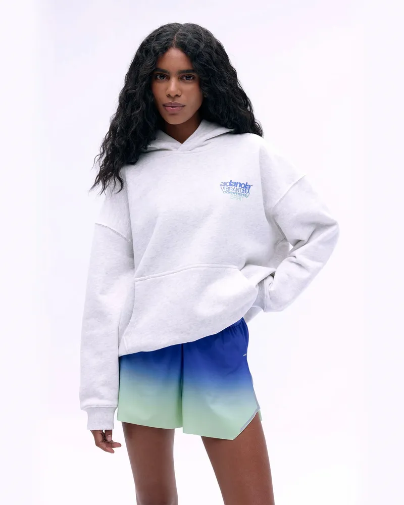 Adanola Community Spirit Oversized Hoodie - Light Grey Melange