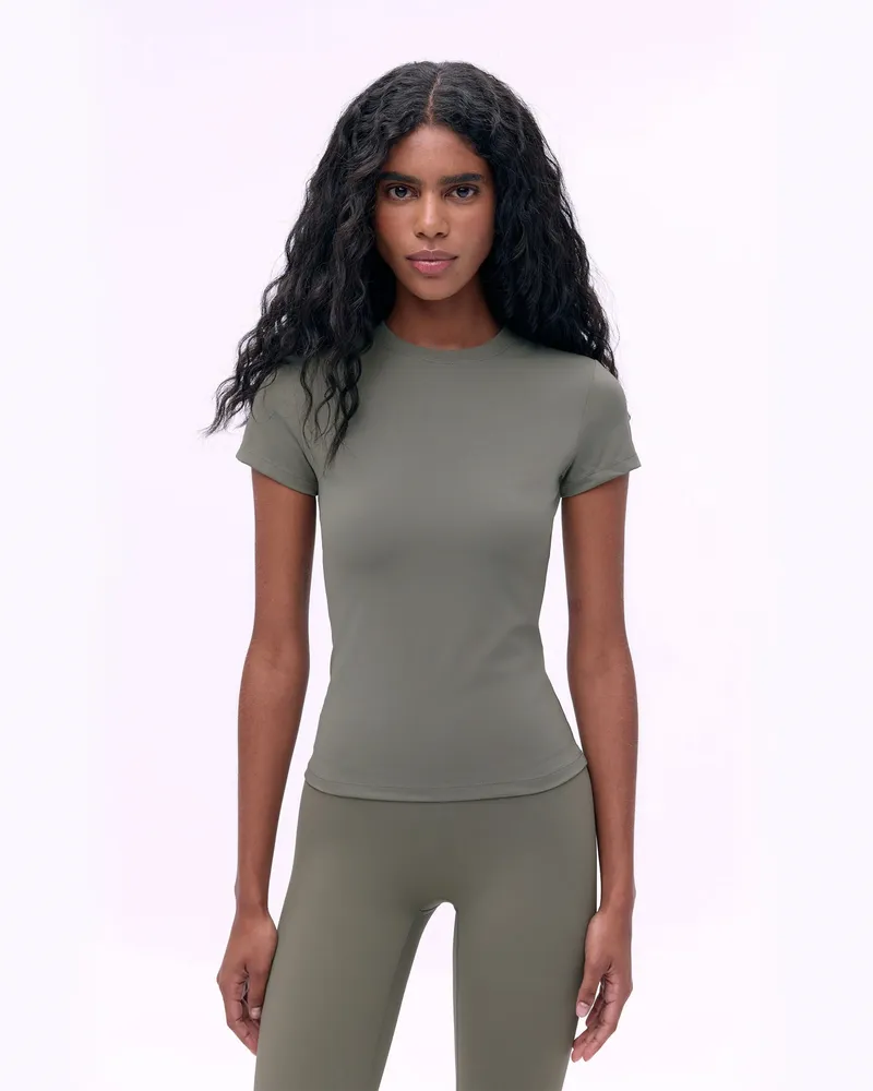 Adanola Ultimate Short Sleeve Top - Olive Green