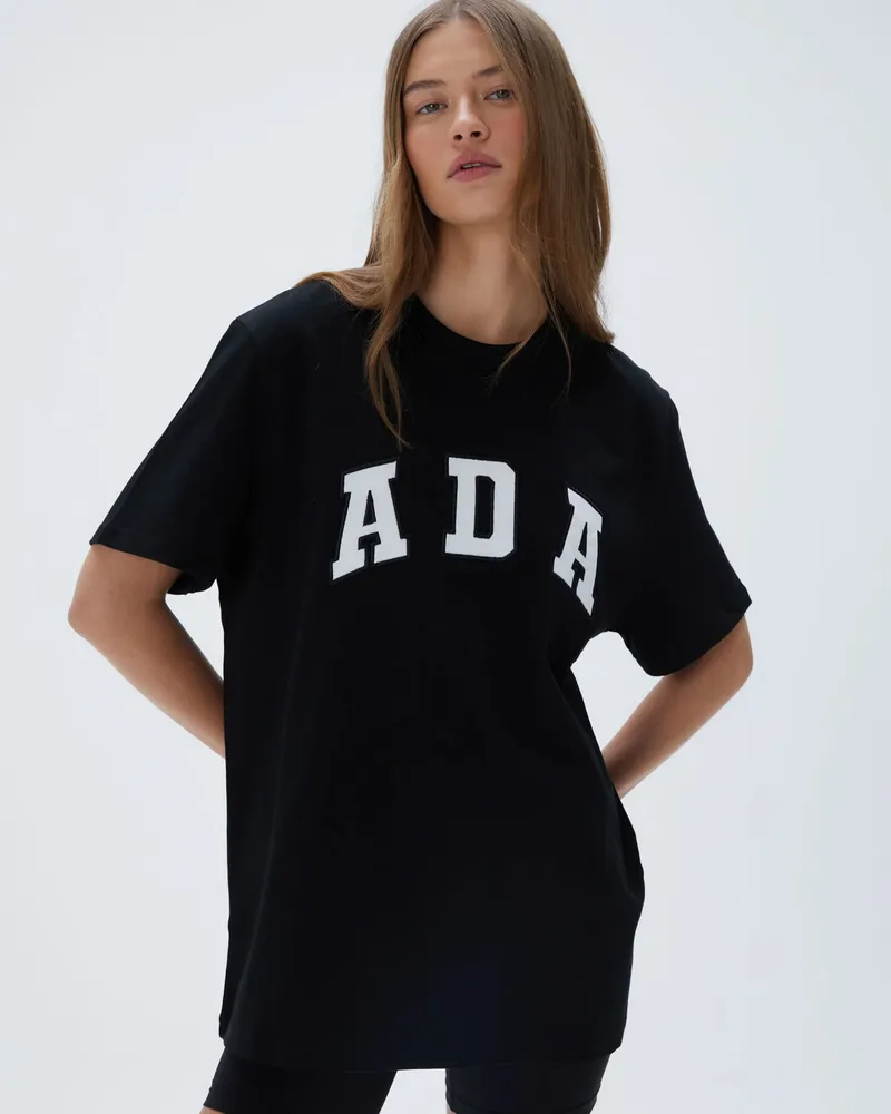 Adanola ADA Short Sleeve Oversized T-shirt - Black