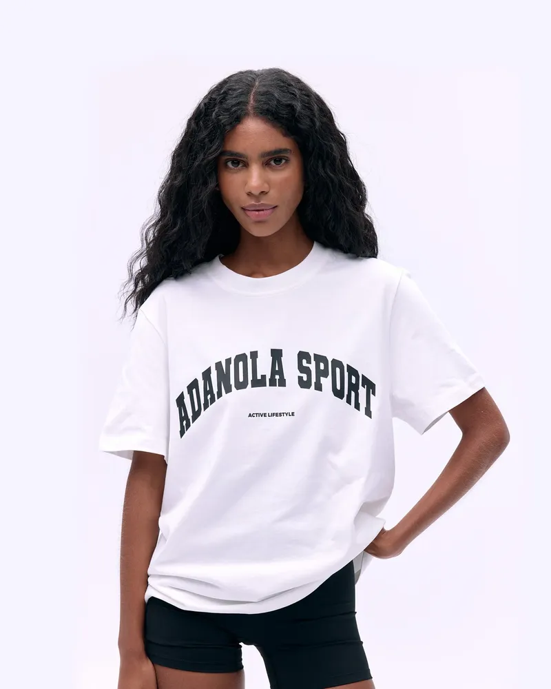 Adanola AS Short Sleeve Oversized T-Shirt - White