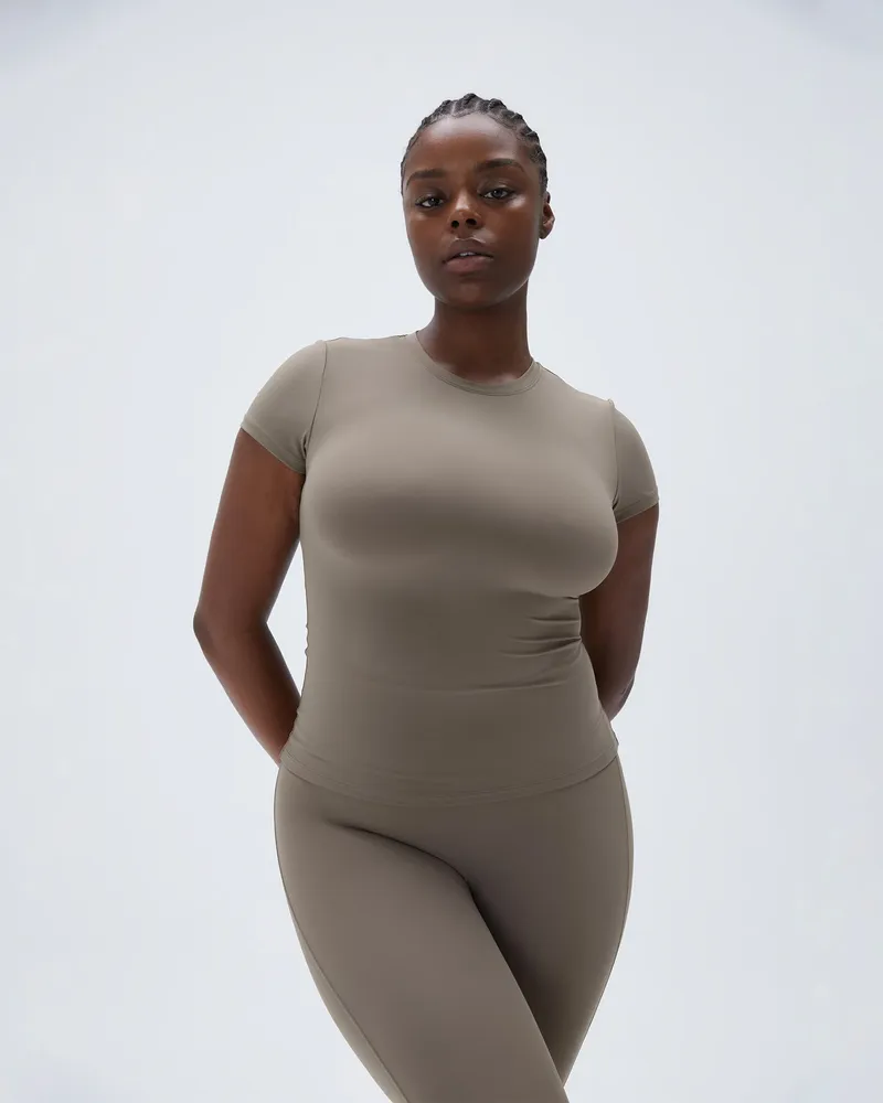 Adanola Ultimate Short Sleeve Top - Cocoa Brown