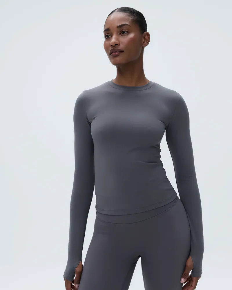 Adanola Ultimate Long Sleeve Top - Dark Grey