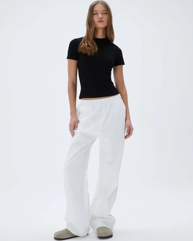 Adanola Cotton Pull on Pants - White