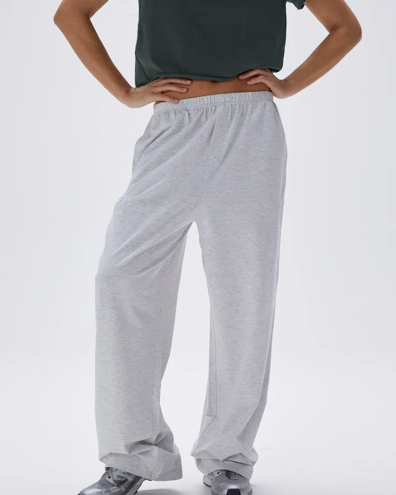 Adanola Modal Cotton Pants - Grey Melange