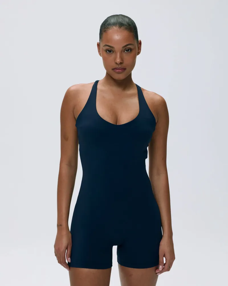 Adanola Ultimate Racer Cut Out Romper - Navy Blue