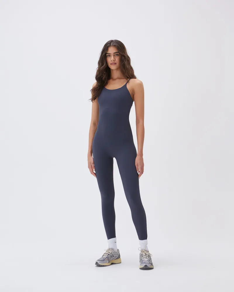 Adanola Ultimate Strappy Full Length Unitard - Midnight Blue