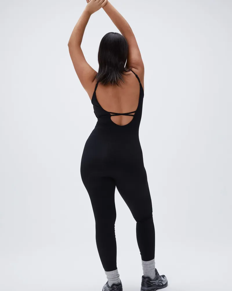 Adanola Ultimate Low Cross Back Unitard - Black