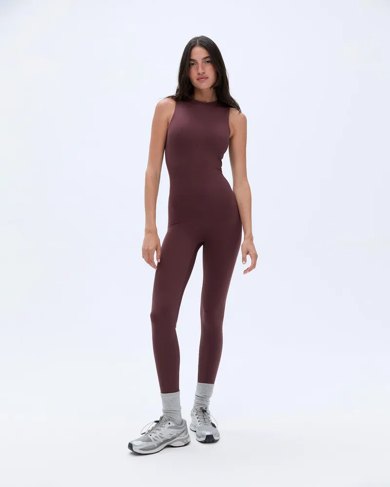 Adanola Ultimate Sleeveless Unitard - Burgundy